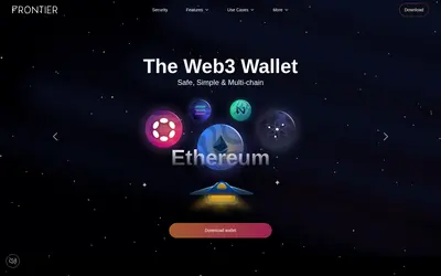 Website screenshot of Frontier (2026-05-20)