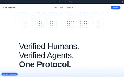 Website screenshot of Concordium (2026-04-26)