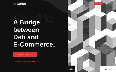 Website screenshot of Defi Shopping Stake (2026-04-26)