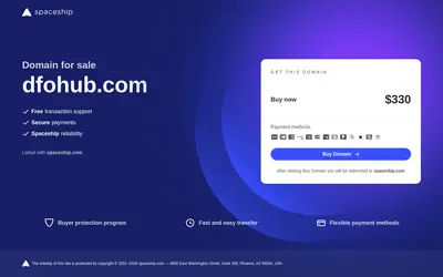 Website screenshot of dfohub (2026-05-20)
