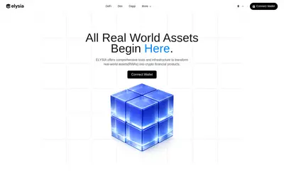 Website screenshot of ELYSIA (2026-05-21)
