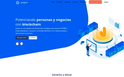 Website screenshot of Jasper Coin (2026-05-23)