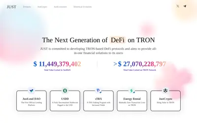 Website screenshot of JUST (2026-04-25)
