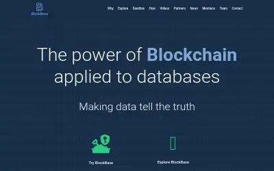 Website screenshot of BlockBase (2026-05-23)