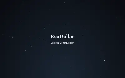 Website screenshot of EcoDollar (2026-05-23)