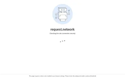 Website screenshot of Request Network (2026-05-29)