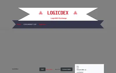 Website screenshot of LogicDEX (2026-05-22)