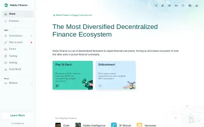Website screenshot of Hakka Finance (2026-05-23)