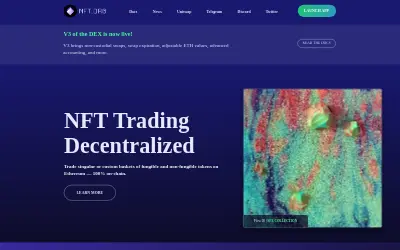 Website screenshot of NFT Protocol (2026-05-23)