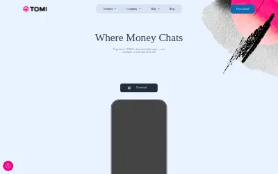 Website screenshot of tomiNet (2026-05-23)