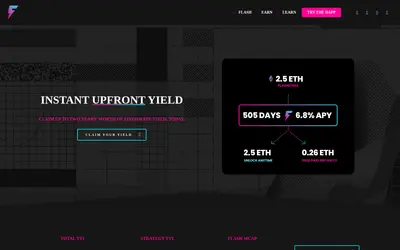 Website screenshot of Flashstake (2026-04-25)