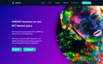 Website screenshot of Amepay (2026-05-30)