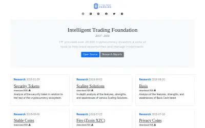 Website screenshot of Intelligent Trading (2026-05-29)