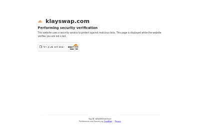 Website screenshot of KlaySwap Protocol (2026-05-30)