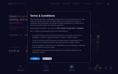 Website screenshot of Opium (2026-05-20)
