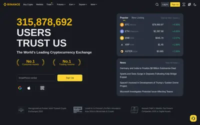 Website screenshot of Binance ETH staking (2026-04-22)