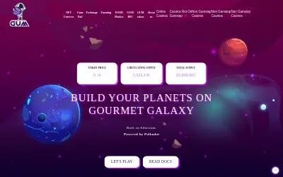 Website screenshot of Gourmet Galaxy (2026-05-30)