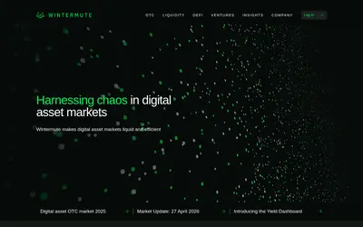 Website screenshot of Company (2026-04-29)