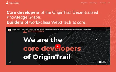 Website screenshot of Company (2026-04-29)