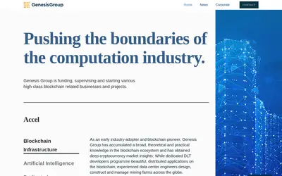 Website screenshot of Company (2026-04-29)