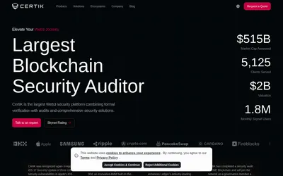 Website screenshot of Company (2026-04-29)