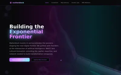 Website screenshot of Company (2026-04-29)