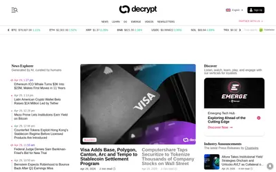 Website screenshot of Company (2026-04-29)