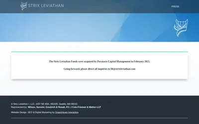 Website screenshot of Company (2026-04-29)