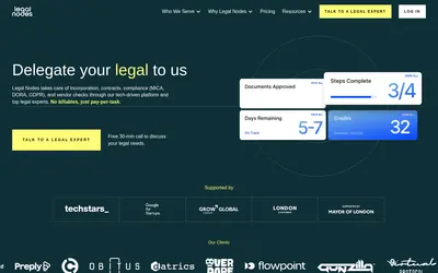 Website screenshot of Company (2026-04-29)