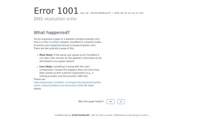 Website screenshot of Company (2026-04-29)