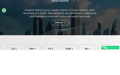Website screenshot of Company (2026-04-29)