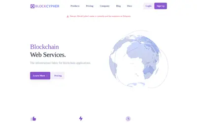 Website screenshot of Company (2026-04-29)