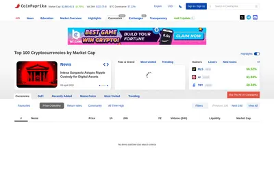 Website screenshot of Company (2026-04-29)