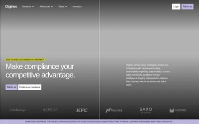 Website screenshot of Company (2026-04-29)