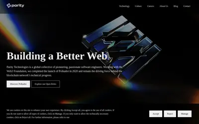 Website screenshot of Company (2026-04-29)