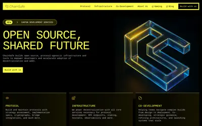Website screenshot of Company (2026-04-29)