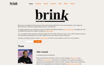 Website screenshot of Company (2026-04-29)