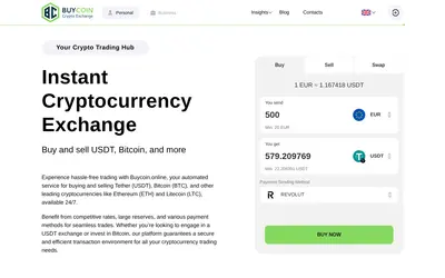 Website screenshot of Exchange (2026-04-29)