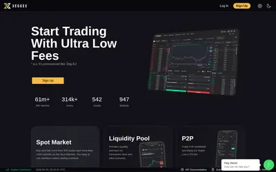 Website screenshot of Exchange (2026-04-29)