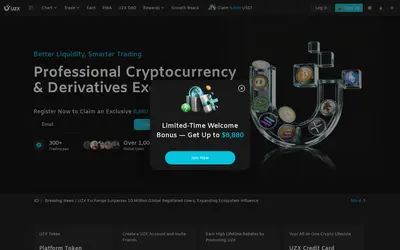 Website screenshot of Exchange (2026-04-29)