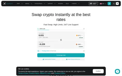 Website screenshot of Exchange (2026-04-29)