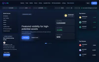 Website screenshot of Exchange (2026-04-29)