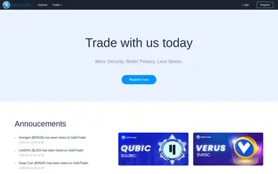 Website screenshot of Exchange (2026-04-29)