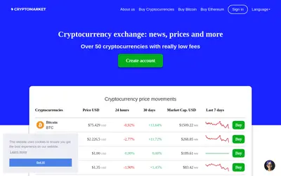 Website screenshot of Exchange (2026-04-29)