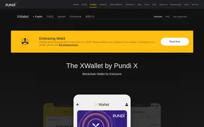 Website screenshot of Wallet (2026-04-29)