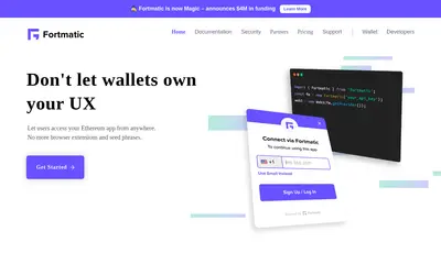Website screenshot of Wallet (2026-04-29)