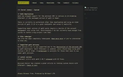 Website screenshot of Wallet (2026-04-29)